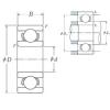 1,191 mm x 3,967 mm x 1,588 mm  ISO R0 الكرات الأخدود العميق #1 small image