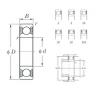 15 mm x 35 mm x 11 mm  KOYO 6202Z الكرات الأخدود العميق