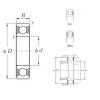 85 mm x 130 mm x 22 mm  KOYO 6017-2RU الكرات الأخدود العميق