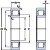 110 mm x 240 mm x 50 mm  SKF NU 322 ECML فحوى الكرات #1 small image