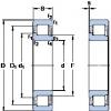 120 mm x 215 mm x 40 mm  SKF NJ 224 ECJ فحوى الكرات #1 small image