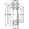 25 mm x 47 mm x 12 mm  SKF 7005 ACE/P4A الاتصال الكرات الزاوي #1 small image