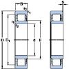 320 mm x 480 mm x 121 mm  SKF NU 3064 ECM فحوى الكرات