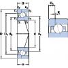 20 mm x 42 mm x 12 mm  SKF 7004 CE/P4AH1 الاتصال الكرات الزاوي #1 small image