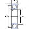 12 mm x 28 mm x 8 mm  SKF W 6001 الكرات الأخدود العميق #1 small image