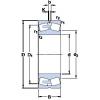 750 mm x 1220 mm x 365 mm  SKF 231/750 CA/W33 محامل كروية #1 small image