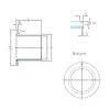 18 mm x 20 mm x 22 mm  SKF PCMF 182022 E محامل عادي