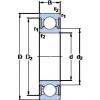 8 mm x 14 mm x 4 mm  SKF WBB1-8708-2RZ الكرات الأخدود العميق #1 small image