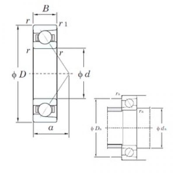 12 mm x 32 mm x 10 mm  KOYO 7201B الاتصال الكرات الزاوي #1 image