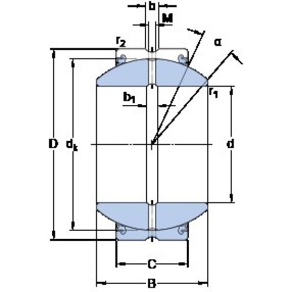 60 mm x 105 mm x 63 mm  SKF GEH 60 ES-2LS محامل عادي #1 image