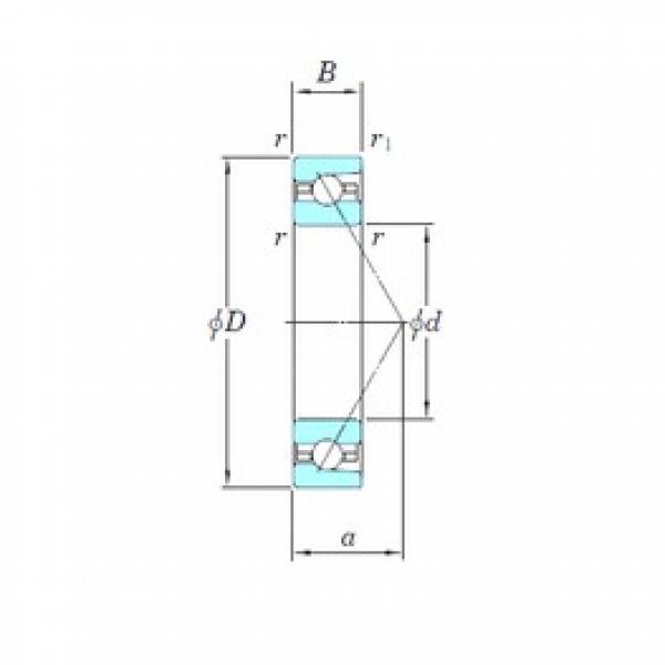 110 mm x 170 mm x 28 mm  KOYO HAR022 الاتصال الكرات الزاوي #1 image