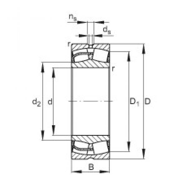 220 mm x 370 mm x 150 mm  FAG 24144-E1 محامل كروية #1 image