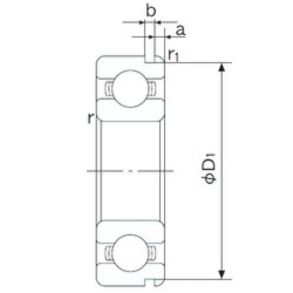 30 mm x 72 mm x 19 mm  NACHI 6306N الكرات الأخدود العميق #1 image