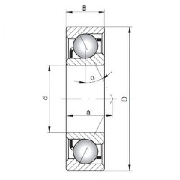 20 mm x 72 mm x 19 mm  ISO 7404 A الاتصال الكرات الزاوي #1 image