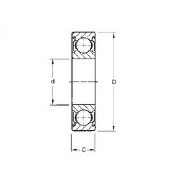 45 mm x 75 mm x 16 mm  CYSD 6009-ZZ الكرات الأخدود العميق #1 image