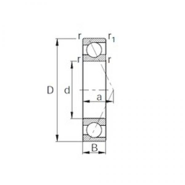 170 mm x 215 mm x 22 mm  CYSD 7834C الاتصال الكرات الزاوي #1 image