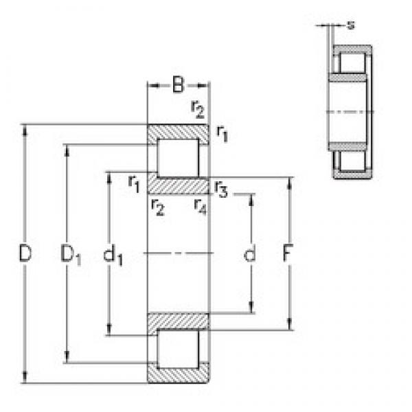 30 mm x 62 mm x 16 mm  NKE NJ206-E-MPA محامل أسطوانية #1 image