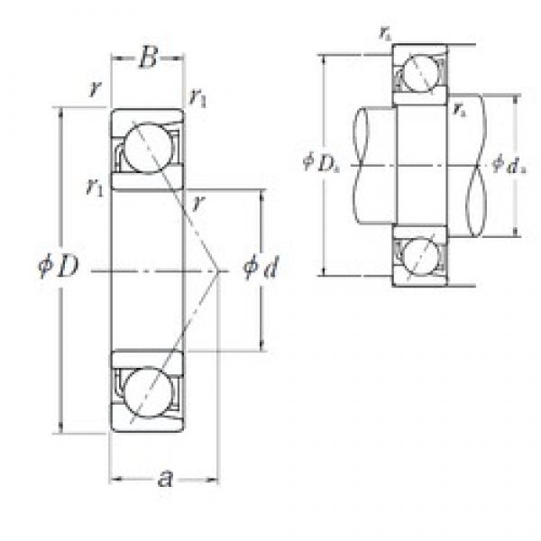 110 mm x 240 mm x 50 mm  NSK 7322 A الاتصال الكرات الزاوي #1 image