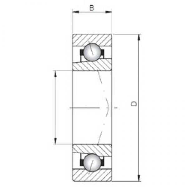 ISO 71805 A الاتصال الكرات الزاوي #1 image