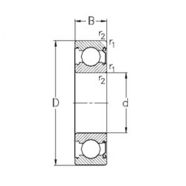 60 mm x 130 mm x 31 mm  NKE 6312-Z الكرات الأخدود العميق #1 image