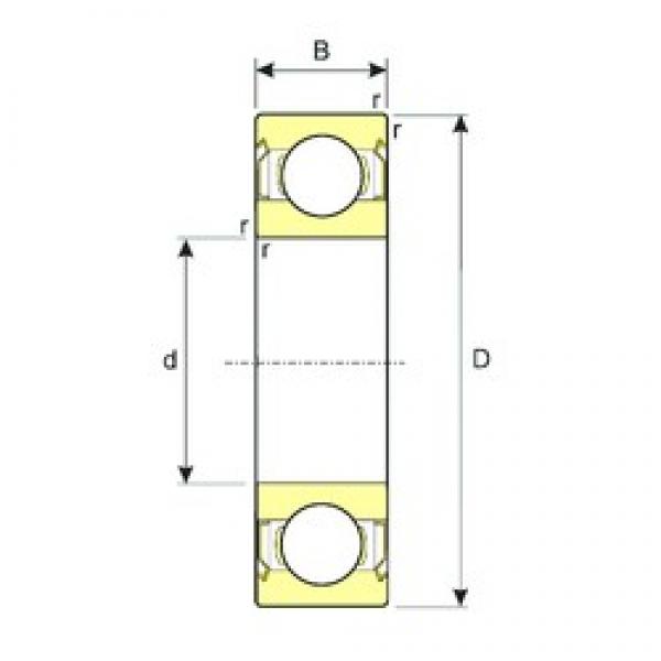 30 mm x 55 mm x 13 mm  ISB 6006-ZZ الكرات الأخدود العميق #1 image