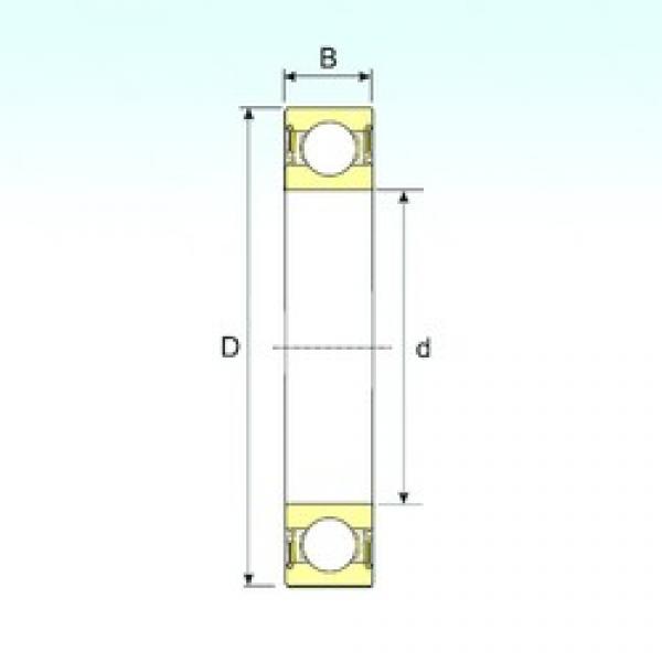 12 mm x 30 mm x 8 mm  ISB 16101-2RS الكرات الأخدود العميق #1 image