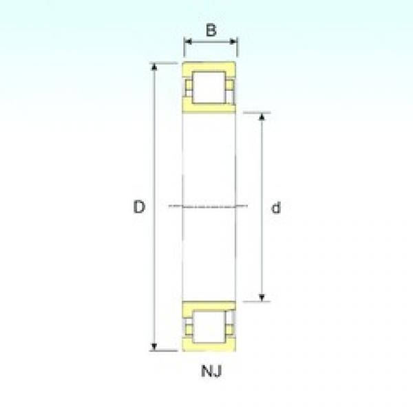 95 mm x 200 mm x 67 mm  ISB NJ 2319 محامل أسطوانية #1 image