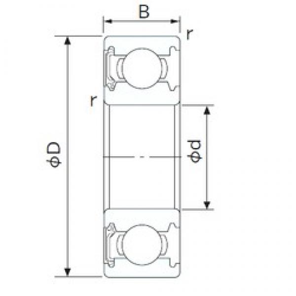 20 mm x 37 mm x 9 mm  NACHI 6904NSE الكرات الأخدود العميق #1 image