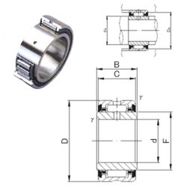 15 mm x 28 mm x 14 mm  JNS NA 4902UU محامل إبرة الأسطوانة #1 image