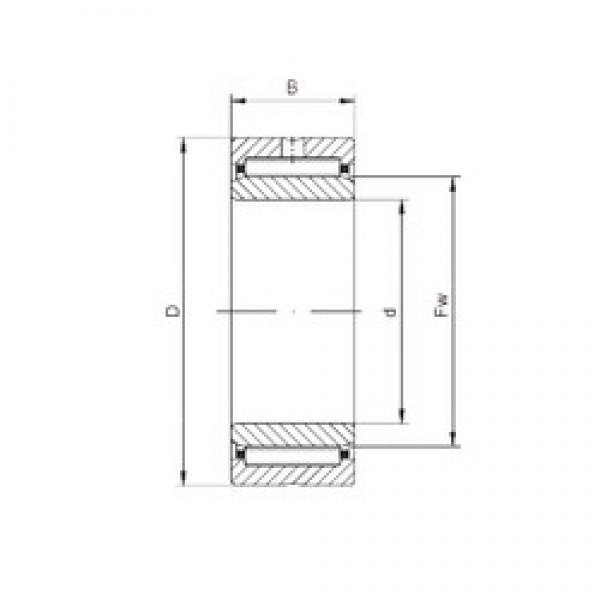 50 mm x 72 mm x 22 mm  ISO NA4910 محامل إبرة الأسطوانة #1 image