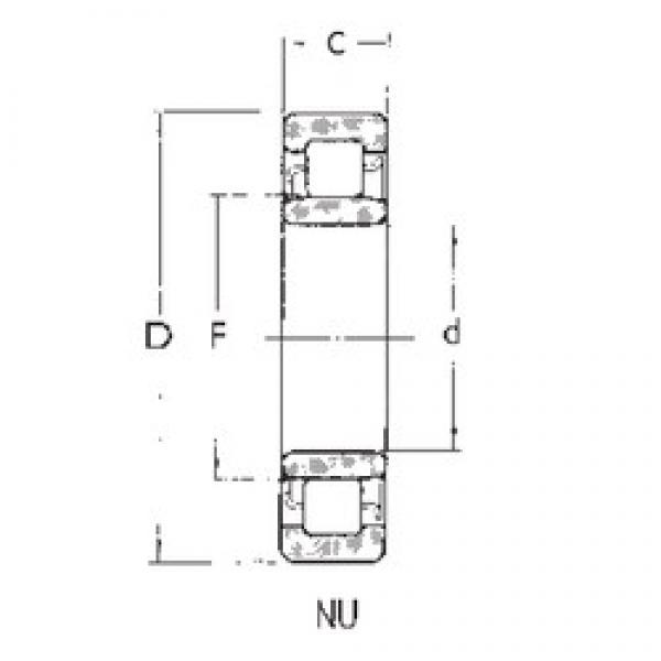 60 mm x 150 mm x 35 mm  FBJ NU412 محامل أسطوانية #1 image