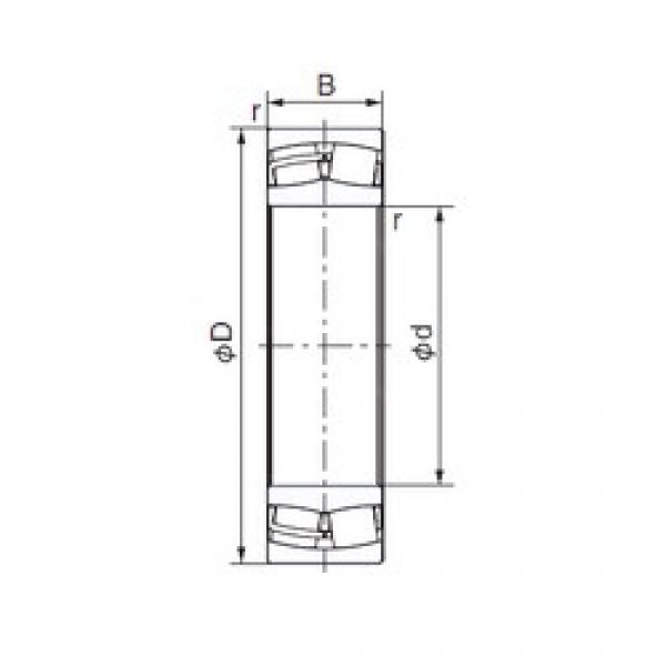 60 mm x 110 mm x 28 mm  NACHI 22212EX محامل أسطوانية #1 image