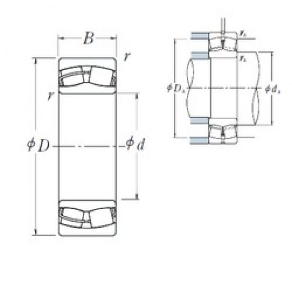 160 mm x 290 mm x 80 mm  NSK 22232CDE4 محامل كروية #1 image