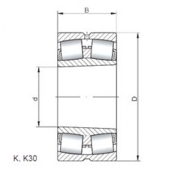 360 mm x 650 mm x 232 mm  ISO 23272 KW33 محامل كروية #1 image