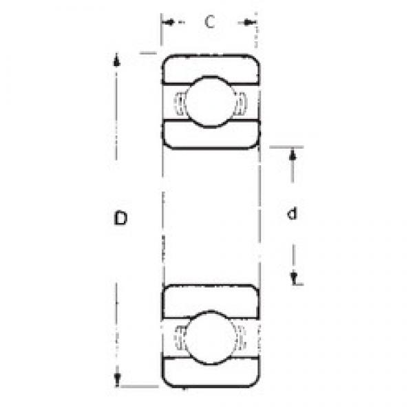 50 mm x 90 mm x 20 mm  FBJ 6210 الكرات الأخدود العميق #1 image