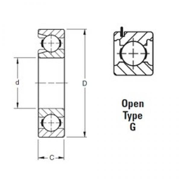 25 mm x 62 mm x 17 mm  Timken 305WG الكرات الأخدود العميق #1 image