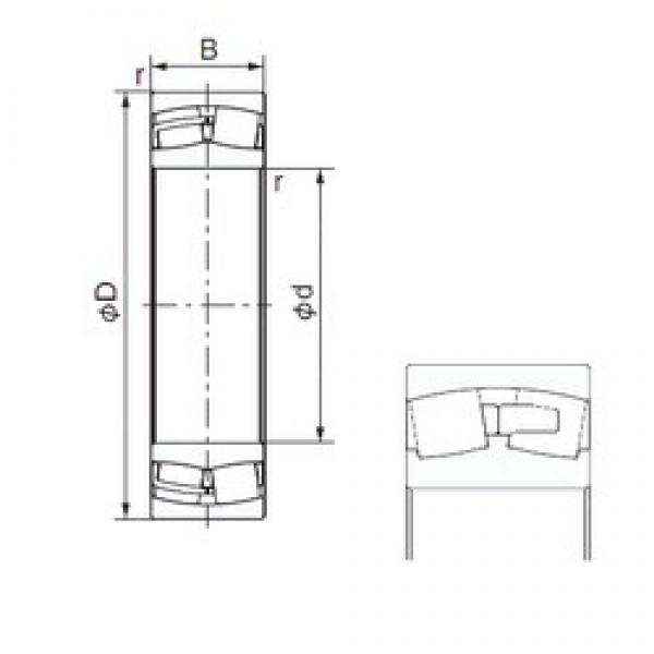 160 mm x 290 mm x 80 mm  NACHI 22232E محامل أسطوانية #1 image