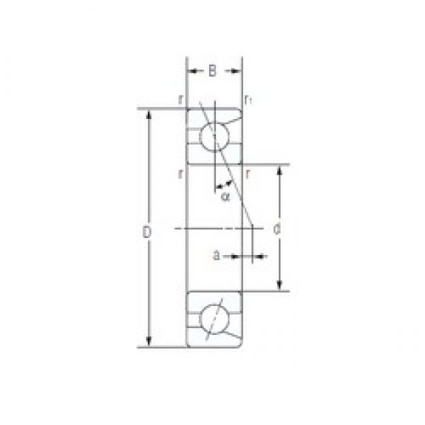 25 mm x 47 mm x 12 mm  NACHI 7005C الاتصال الكرات الزاوي #1 image