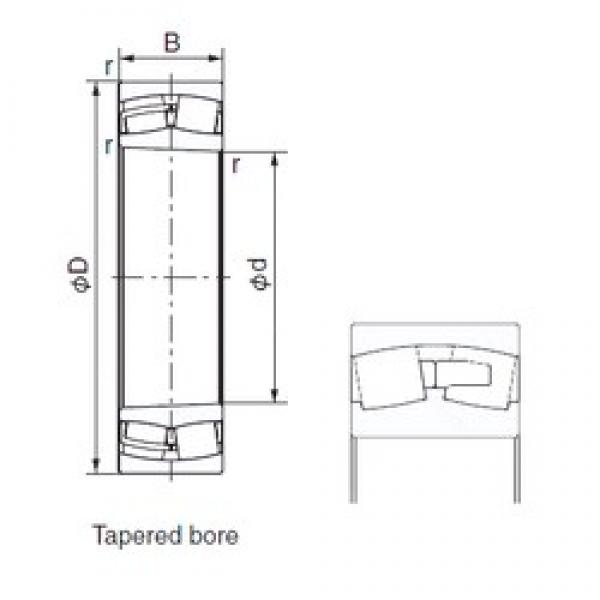 130 mm x 280 mm x 93 mm  NACHI 22326AEXK محامل أسطوانية #1 image