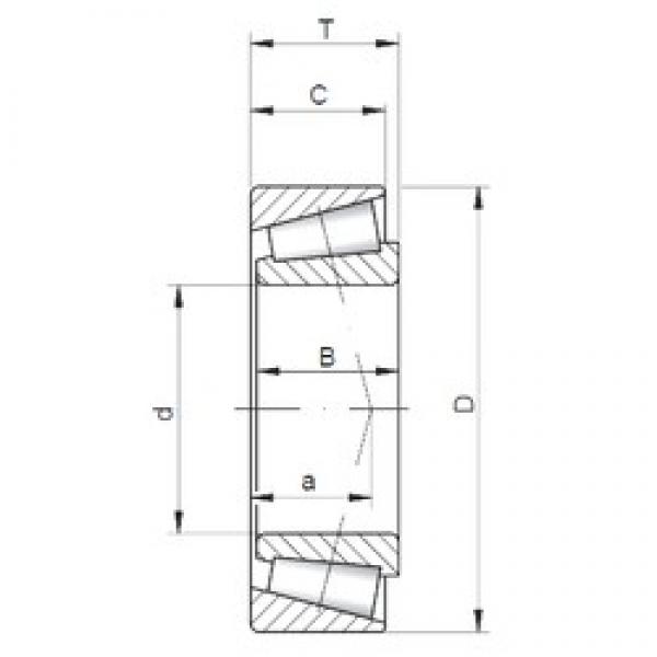 15,875 mm x 41,275 mm x 14,681 mm  ISO 03062/03162 تناقص الأسطوانة المحامل #1 image