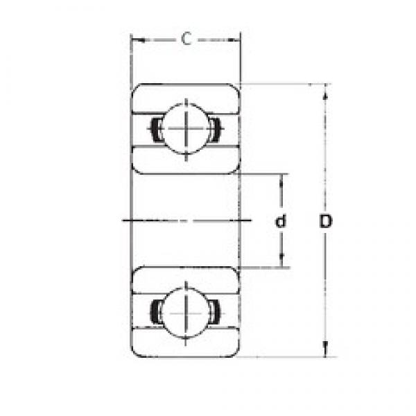 2 mm x 6 mm x 2,5 mm  FBJ MR62 الكرات الأخدود العميق #1 image