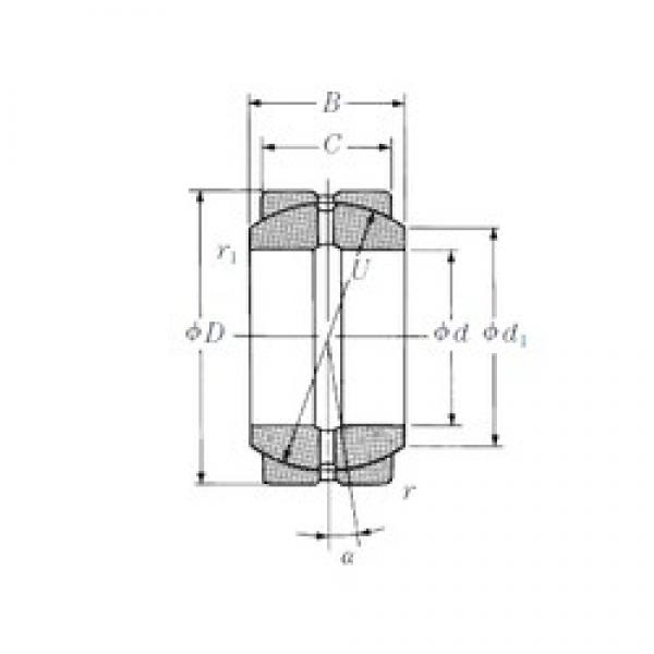 85 mm x 135 mm x 74 mm  NSK 85FSF135 محامل عادي #1 image