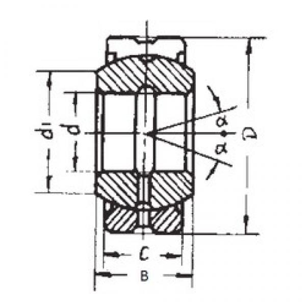 140 mm x 210 mm x 90 mm  FBJ GE140ES-2RS محامل عادي #1 image