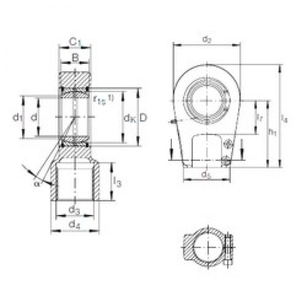 90 mm x 130 mm x 60 mm  INA GIHRK 90 DO محامل عادي #1 image