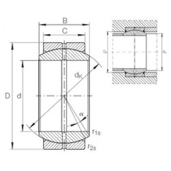 25 mm x 42 mm x 20 mm  INA GE 25 DO محامل عادي #1 image