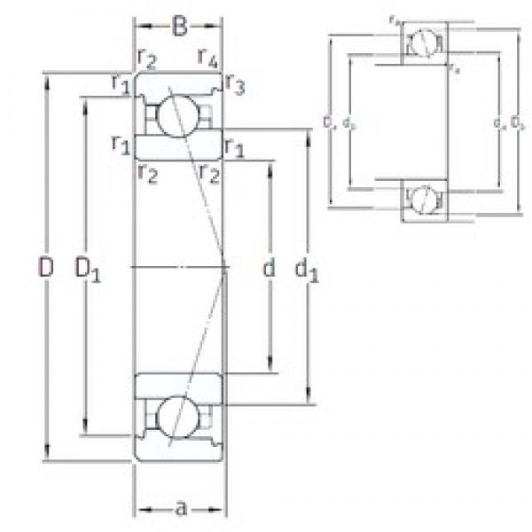 12 mm x 28 mm x 8 mm  SNFA VEX 12 7CE3 الاتصال الكرات الزاوي #1 image