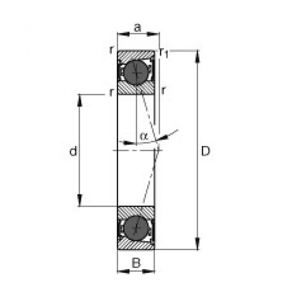 50 mm x 90 mm x 20 mm  FAG HCB7210-C-2RSD-T-P4S الاتصال الكرات الزاوي #1 image