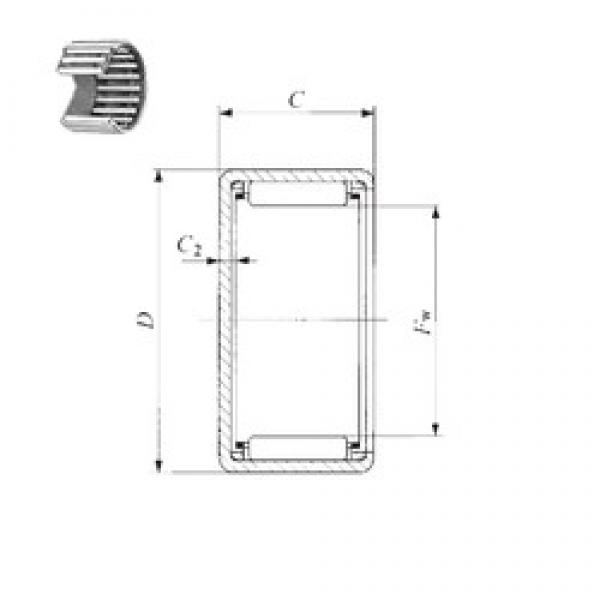 IKO BAM 105 محامل إبرة الأسطوانة #1 image