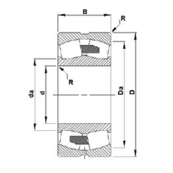 320 mm x 480 mm x 121 mm  Timken 23064YMB محامل كروية #1 image