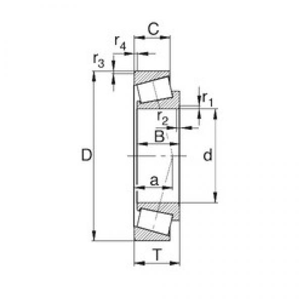 60 mm x 110 mm x 22 mm  KBC 30212J تناقص الأسطوانة المحامل #1 image